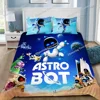 Fashion A-Astrobot Bedding Set for Boys Girls,Game A-Astro bot Duvet Cover Pillowcase Children Gift Single Double Size 4
