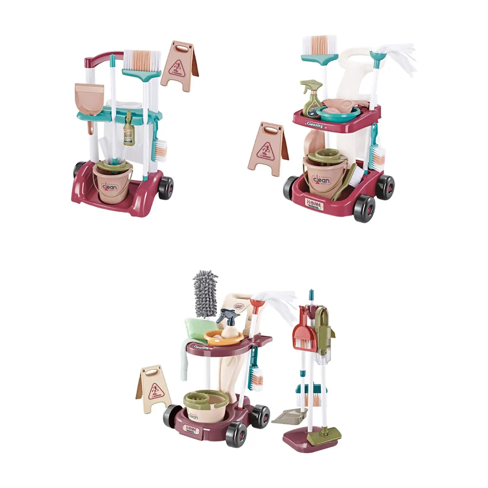 

Kids Household Cleaning Tool Toy Cleaning Set Pretend Home Cleaning Play Set Housekeeping Tools for Birthday Gift Party Toy