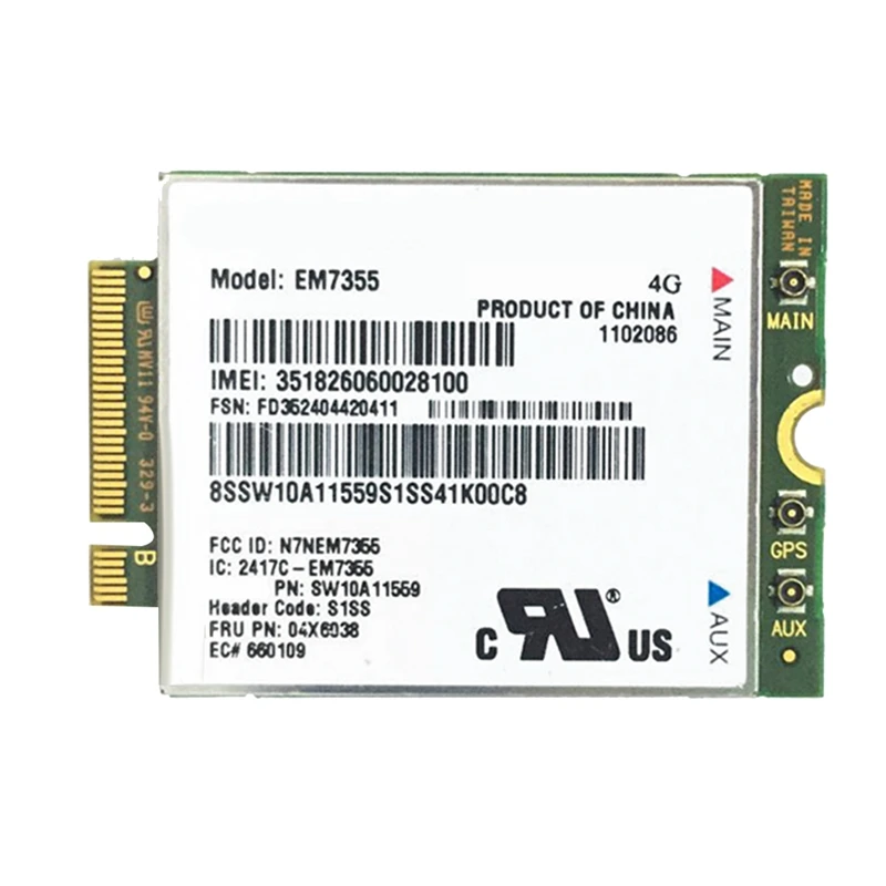 

EM7355 WWAN Card EM7355 Wifi Card For Thinkpad X1 Carbon L440 L540 T440 T540P X240