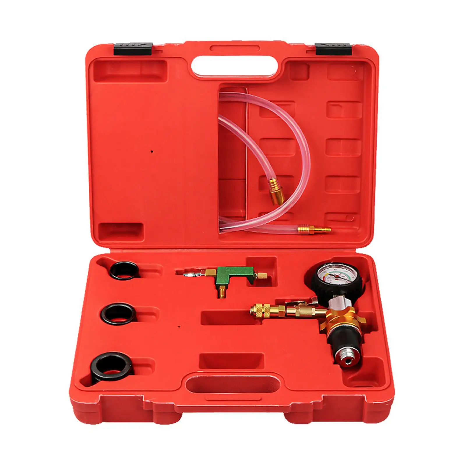 

Vacuum Coolant Refill Tool set with 3 Adapters Radiator Pressure Tester for Truck