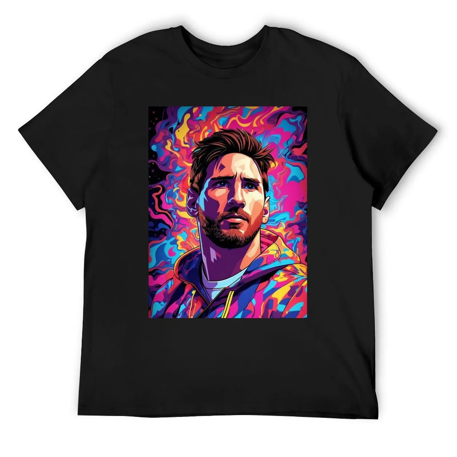 Celebrazione Salme E Andrre E Messi E Argentina No.10 Capra Caricatura 89 T-Shirt Harajuku Campaign Maglietta Sarcastica