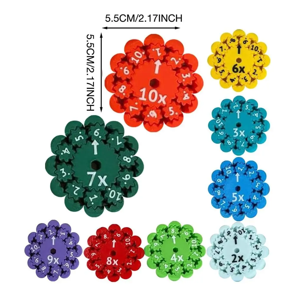 9/18PCS Educational Math Fidget Spinners Facts Spinners Intelligence Development Learning Math Fidget Toy Luminous