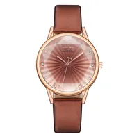 Creative Striped Quartz Watch Simple Leather Shiny Crystal Aesthetic Clock Everyday Versatile Business Women Wristwatch 2024 2