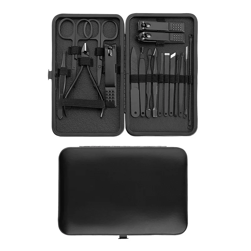 Manicure Cutters Nail Clipper Set nail clipper set nail care kit nail scissors set manicure pedicure kit manicure set manicure sets manicure nail clipper set nail clippers kit Household Stainless Steel Ear Spoon Nail Clippers Pedicure Scissors Tool