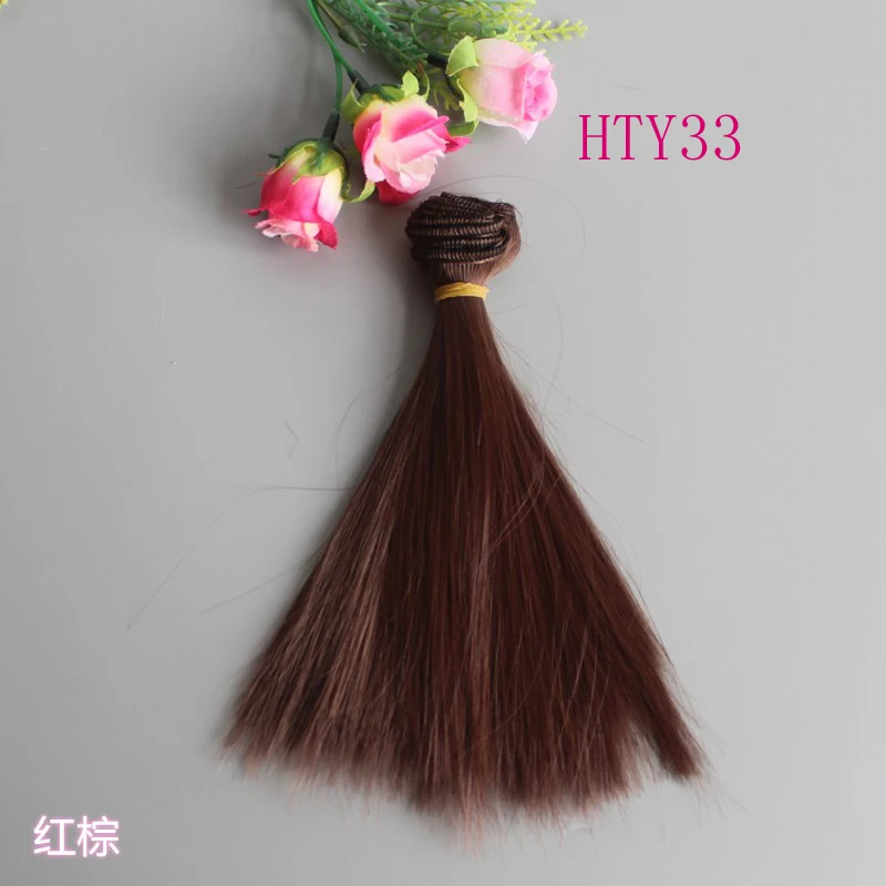 1 Pieces Natural Color Soft Straight Doll Hair for Blyth Doll Wigs for Barbie Wig Diy Accessory toy wigs doll wigs doll accessories