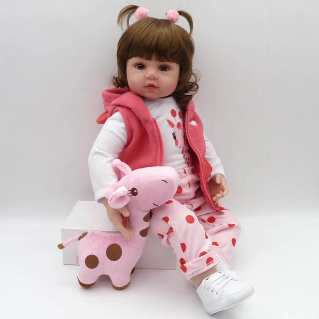 Boneca bebe reborn original silicone realista com 47 cm,Boneca