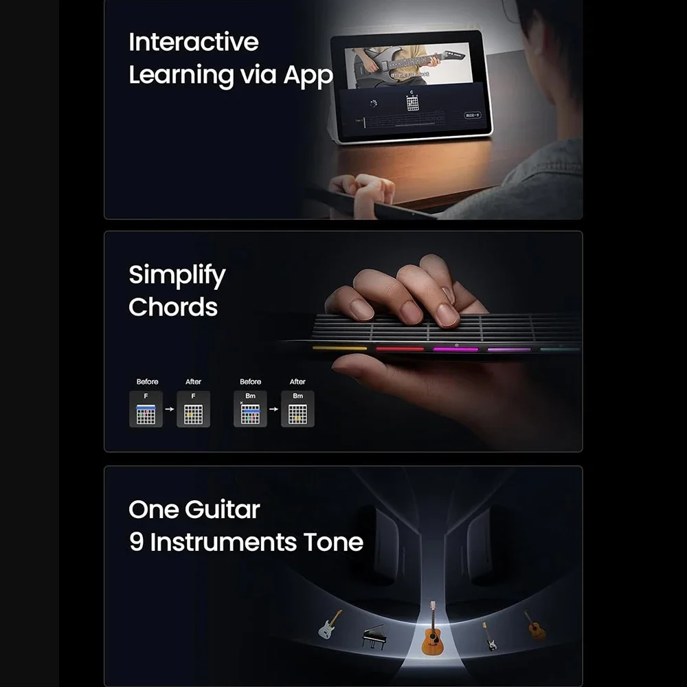 AeroBand ギター トラベル エレキギター 痛みのないシリコン弦