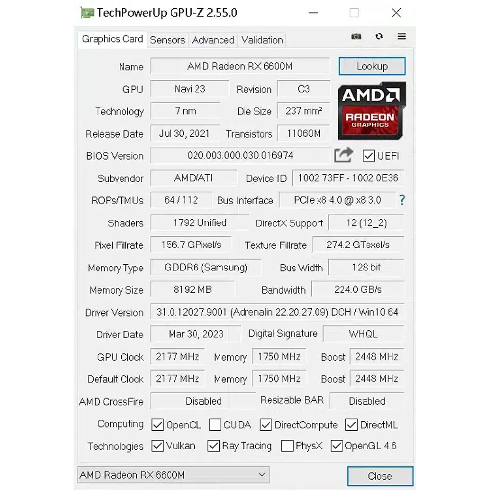 Рисунок 6 - SOYO AMD RX 6600M 8GB Видеокарта
