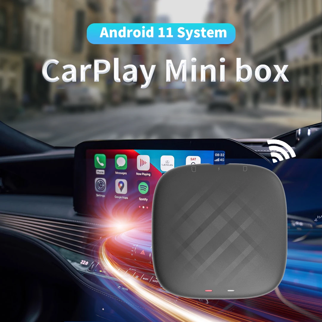 Andoroid 11 CarPlay Mini Ai Box Wireless CarPlay Android Auto Dongle