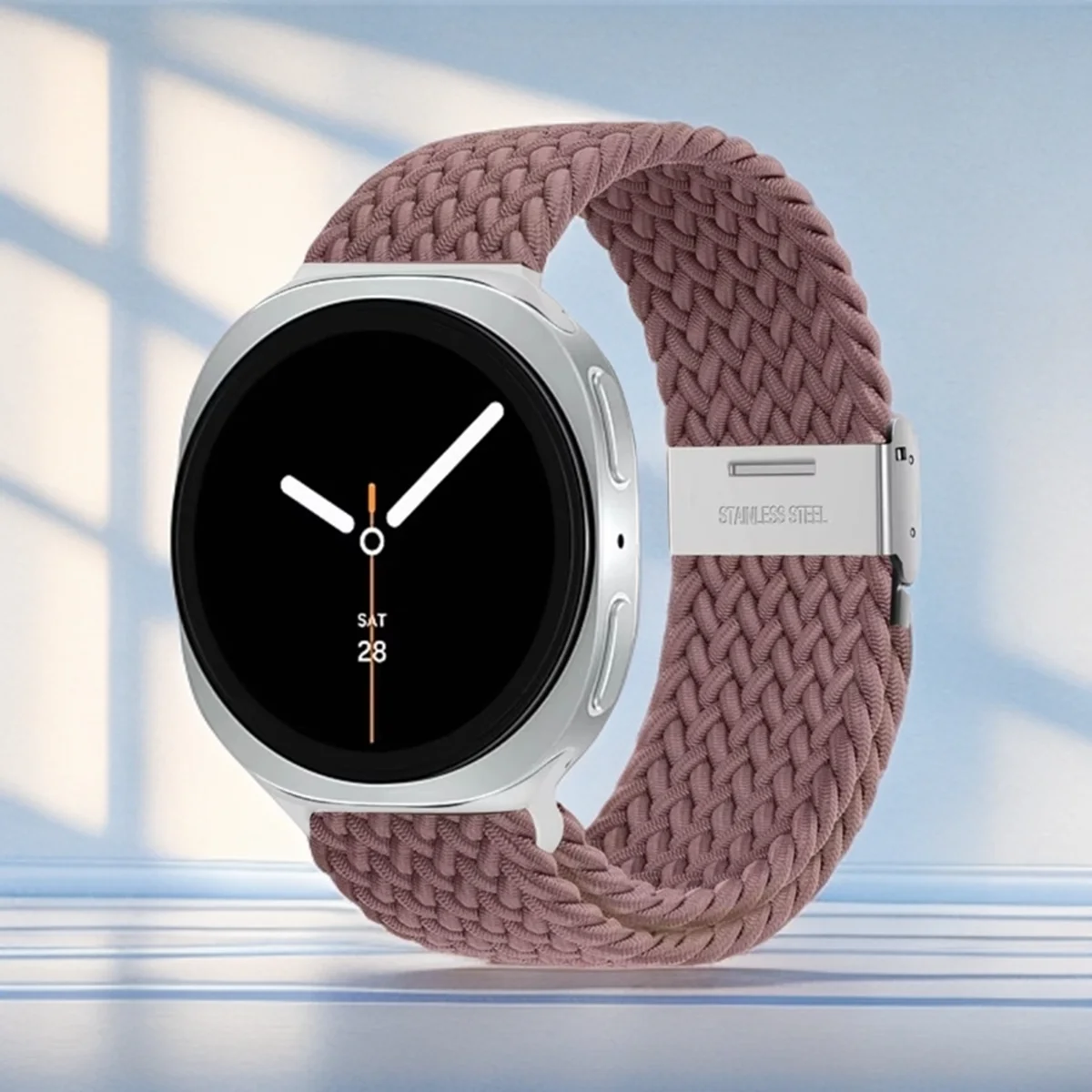 Braided Metal Buckle Adjustable Watch Bracelet Strap