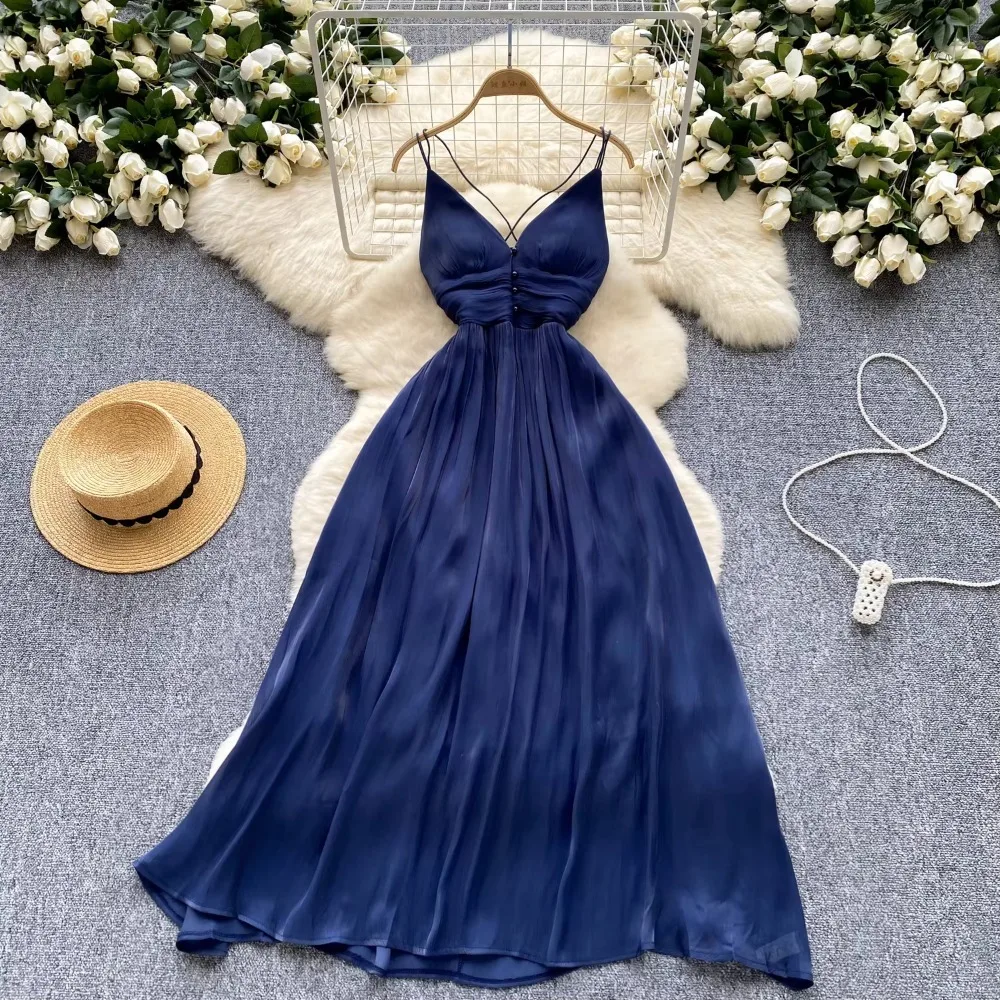Carla® | Sexy solid lace wrap skirt dresses with V-neck main image 1