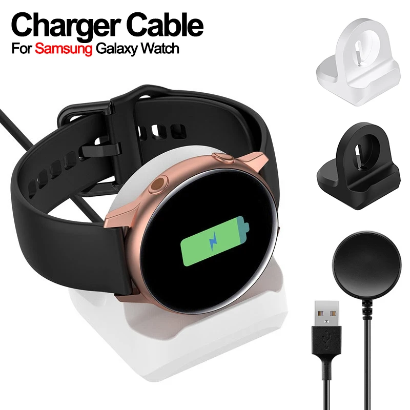 Charging Cable For Samsung Galaxy Watch 5 5pro 4 3 45mm Charger For Samsung Watch 4 Classic Active 2 Charger Holder Cradle Dock Smart Accessories Aliexpress