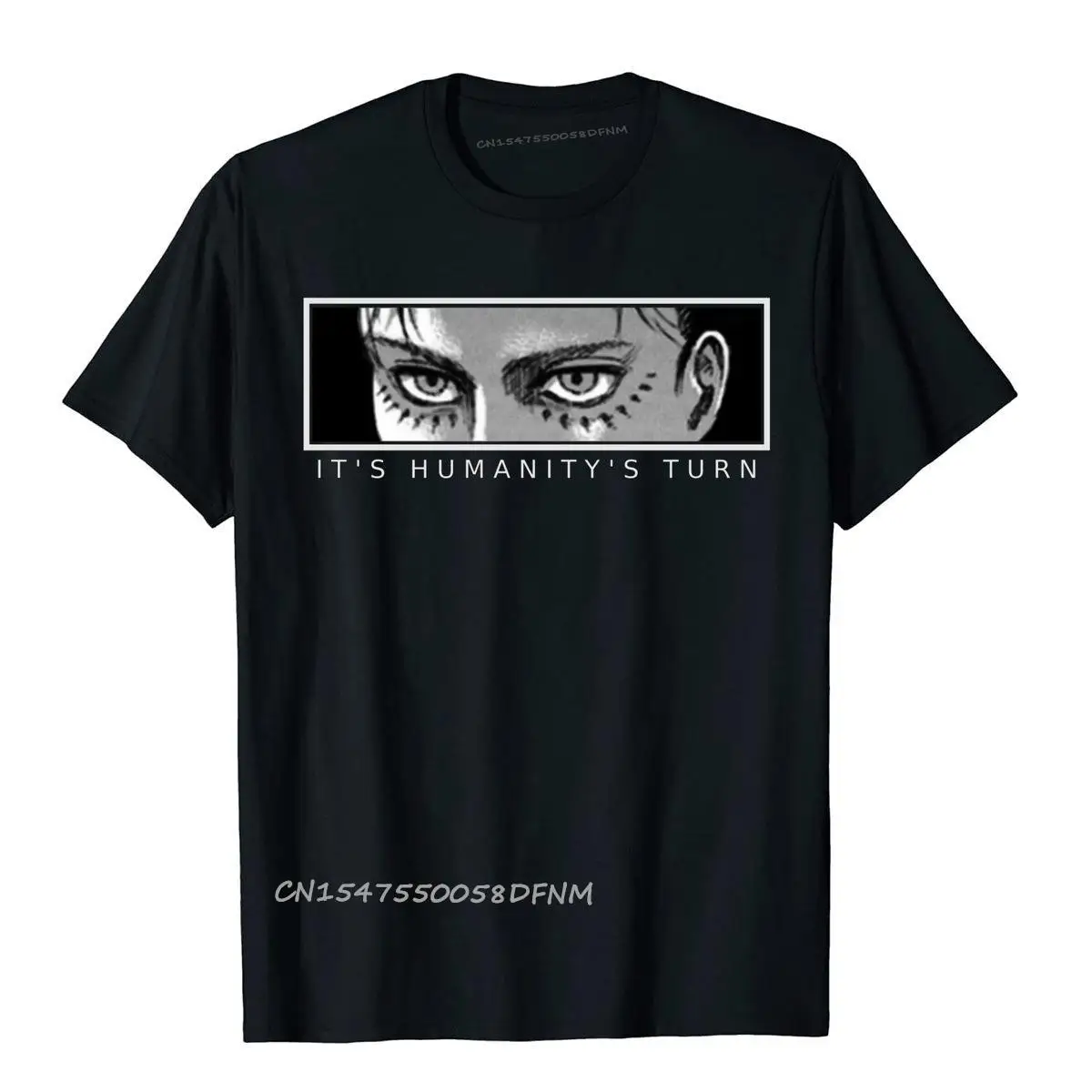 

Attack On Titan Eren Yeager Premium Cotton Chinese Style Tops T Shirt Latest Mens Top T-Shirts Gothic
