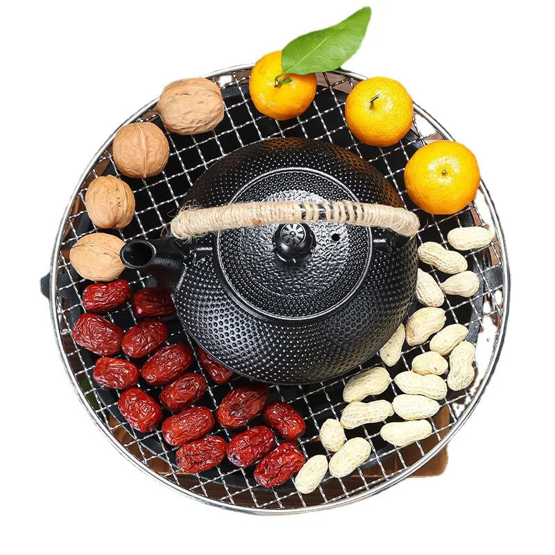 Mini Charcoal Grill Hibachi Grill Japanese Style Round - Temu