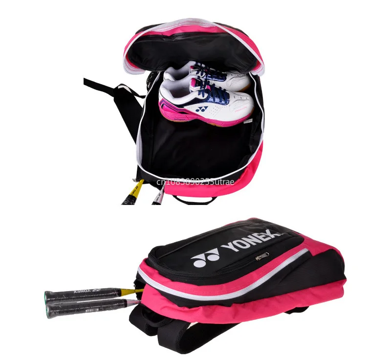 Yonex Genuine Sports Bag For Tennis & Badminton Rackets Light Weight Portable Backpack For Women Men
