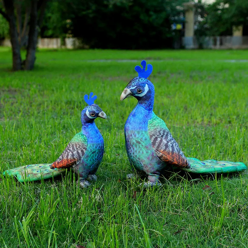 

Имитация павлина, плюшевая игрушка, кавайные куклы, мягкие набивные животные, реальная жизнь, кукла Peahen, милый домашний декор, подарок на день рождения, высокое качество