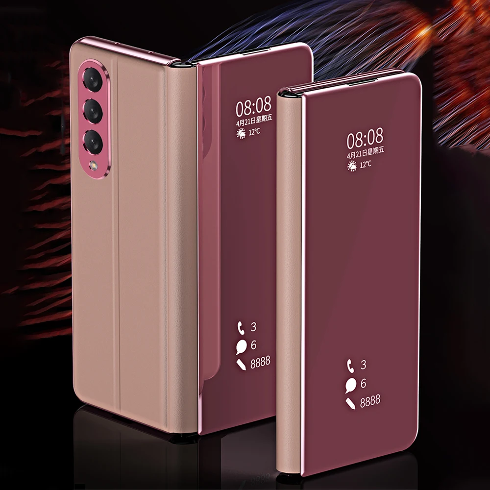 

Ультратонкий зеркальный чехол для телефона Samsung Galaxy Z Fold 4 3 2