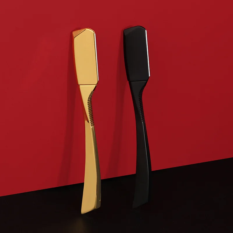

Zinc Alloy Shaver Holder Manual Straight Shank Shaver Household Bearded Face Body Razor Gift For Men Barber Shop Styling Tools