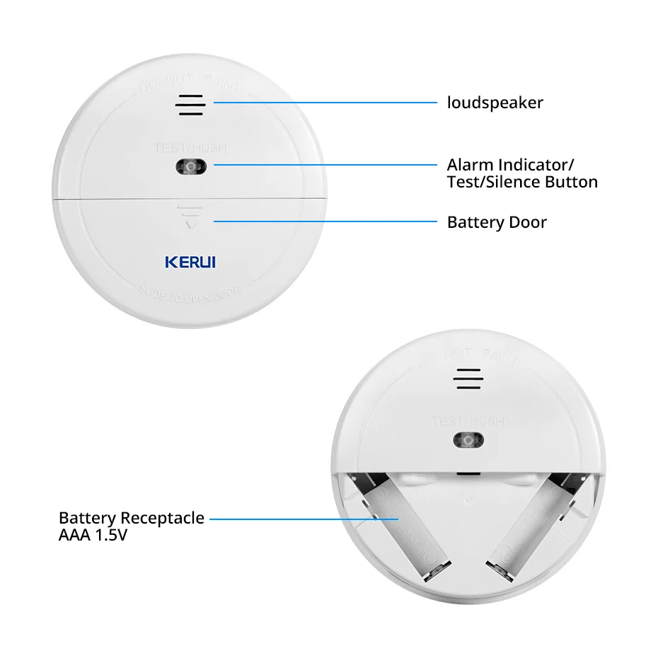 Smoke Alarm Wireless 433MHz for GSM Wifi Alarm System