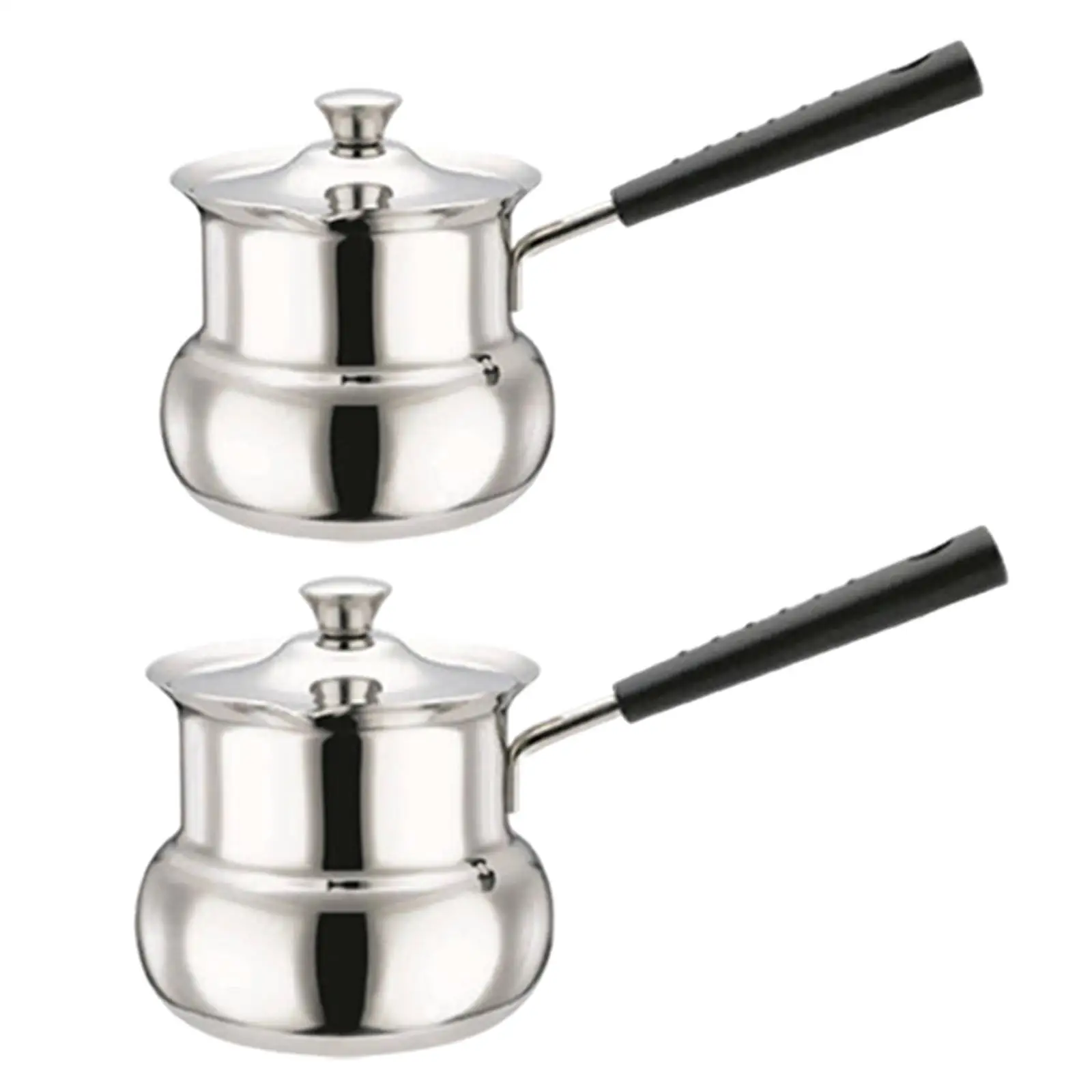 Turkish Coffee Pot for Induction Cookers Butter Melting Pan with Handle Milk Warmer for Camping Home Office Kitchen Restaurant