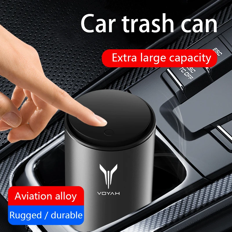 Car Trash Can Waste Rubbish Bin Multifunctional Garbage Basket Storage Box Accessories for Voyah Free I-Land Dreamer Courage 2th