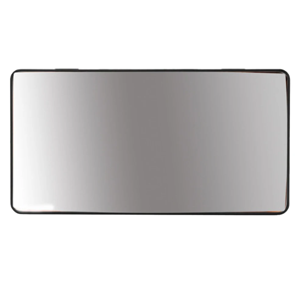 Benaton 2 Miroirs De Courtoisie Pare-Soleil Voiture - Acier Inoxydable HD 11x6,5cm, Auto-Adhésif Miroir Pare-soleil Acier Inoxydable