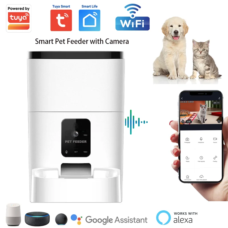 Smart Pet Feeder Camera Smart Cat Feeder Camera Wifi Pet Feeder