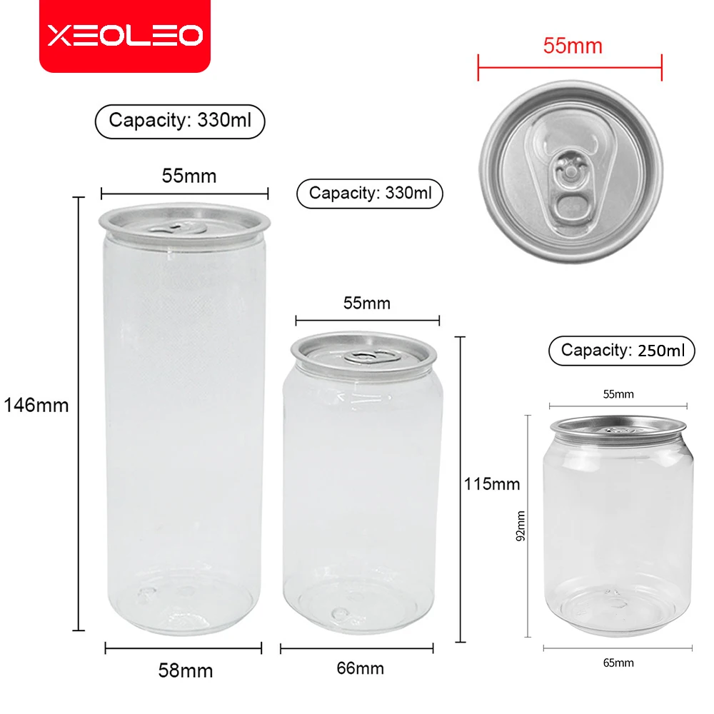 Boba tea Aluminum Bottle PET bottle 330ml for Coffee/Bubble tea/Milk tea 200pcs/carton Bubble cans with lid together