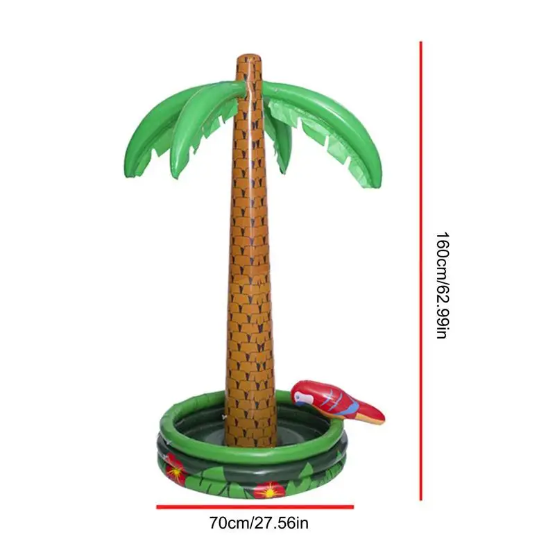 Inflatable Ice Bucket Hawaii Series 180cm Coconut Palm Tree Ice Drinks et Whiskey Beer Cube Sandbeach Party Decorations