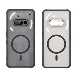 ELVEV Magnetic Frosted Matte Hard Waterproof Phone Cover - Nothing Phone (3a) (Black)