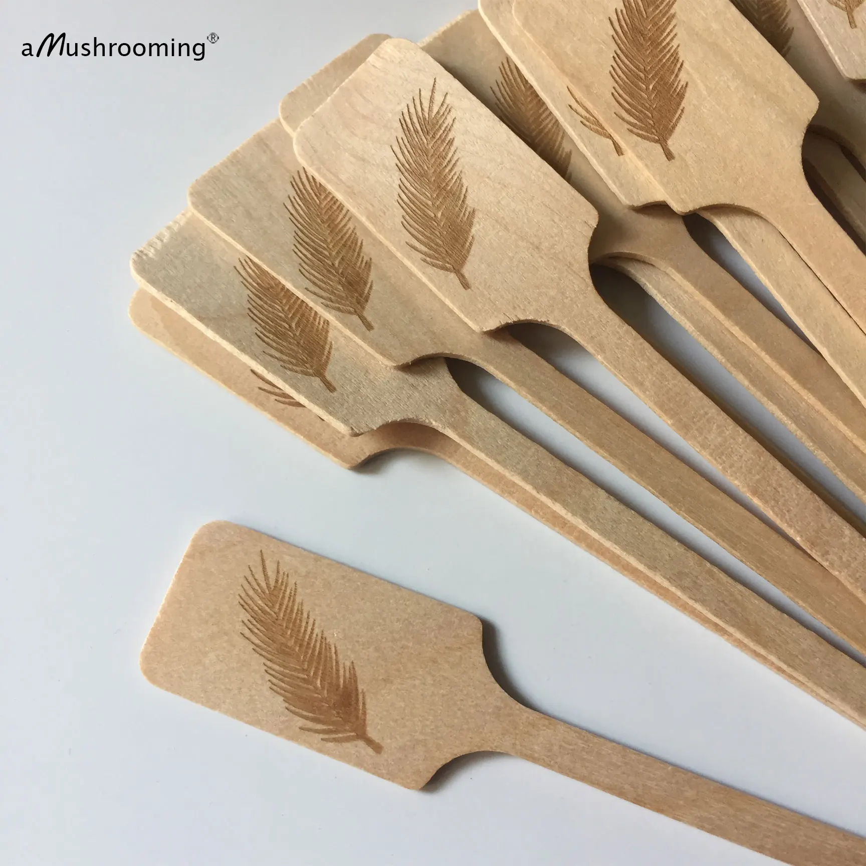 100pcs Purim Wooden Drinking Stirrers Engraved Coffee Bar Cocktail Swizzle Sticks for Simchas Purim Party Bar Decorations