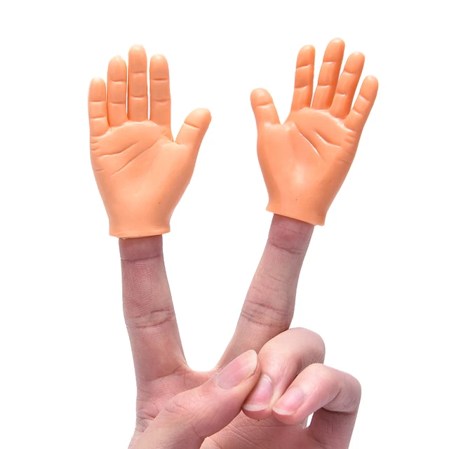 Tiny Hands for Fingers Mini Hands - 10 Pcs Small Rubber Hands Puppets Tiny  Ha