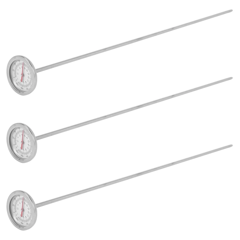 

3X Compost Soil Thermometer 20 Inch 50 Cm Length Premium Food Grade Stainless Steel Measuring Probe Detector
