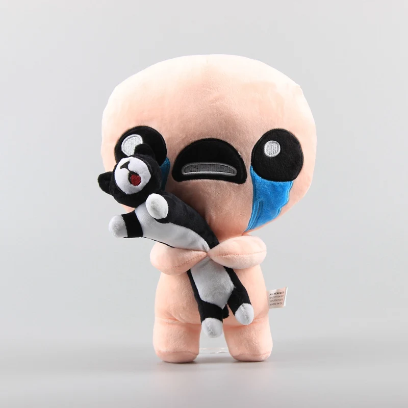 30cm The Binding of Isaac juguetes de peluche ISAAC con gato negro juguetes de peluche suaves regalos de muñecas para niños