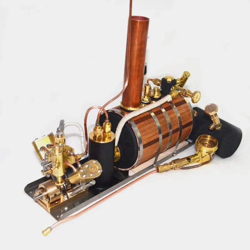 

220ML V-type Two Cylinder Steam Engine Model Steam Ship Power Plant Technology Small Production Experimental Toy