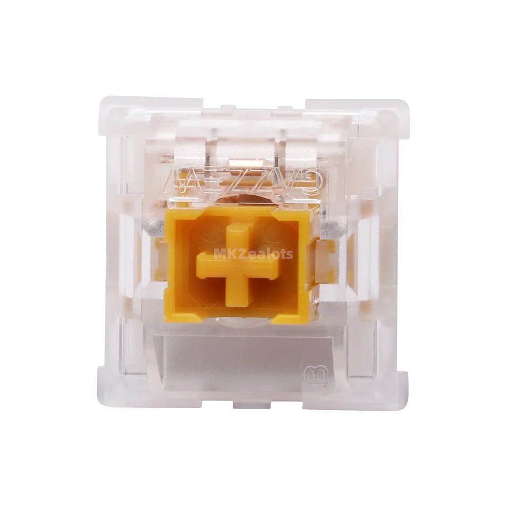 GAZZEW RGB 두꺼운 촉각 스위치, 기계식 키보드 맞춤형 방진 스템, 5 핀, 65g 하단, U4Tx
