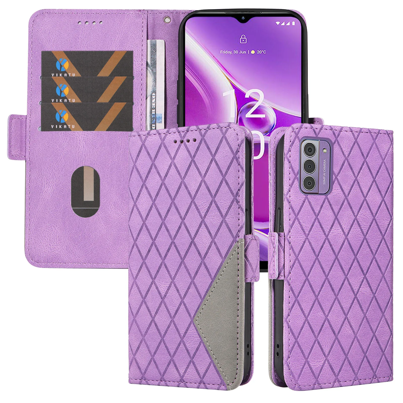 Xperia 1 V XQDQ62/B XQ-DQ72 케이스 지갑 책 스탠드, Xperia 1 10 V 5 IV 커버 카드 홀더, 기하학적 접합 홀스터