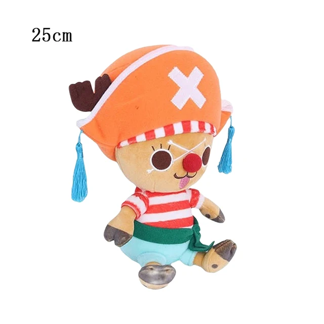 25cm Original One Piece Plush Stuffed Toys Luffy Zoro Chopper Ace Law