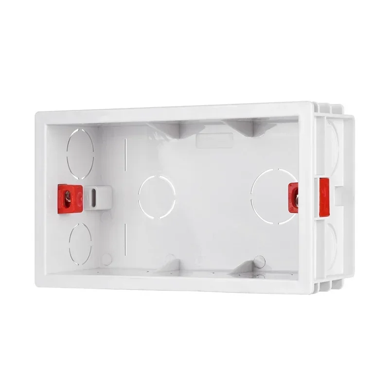 146 Type Mounting Back Secret Stash Conduit Wall Box Adjustable Internal Cassette Junction Switch Socket 120 Screw Hole Distance switch box wall socket box