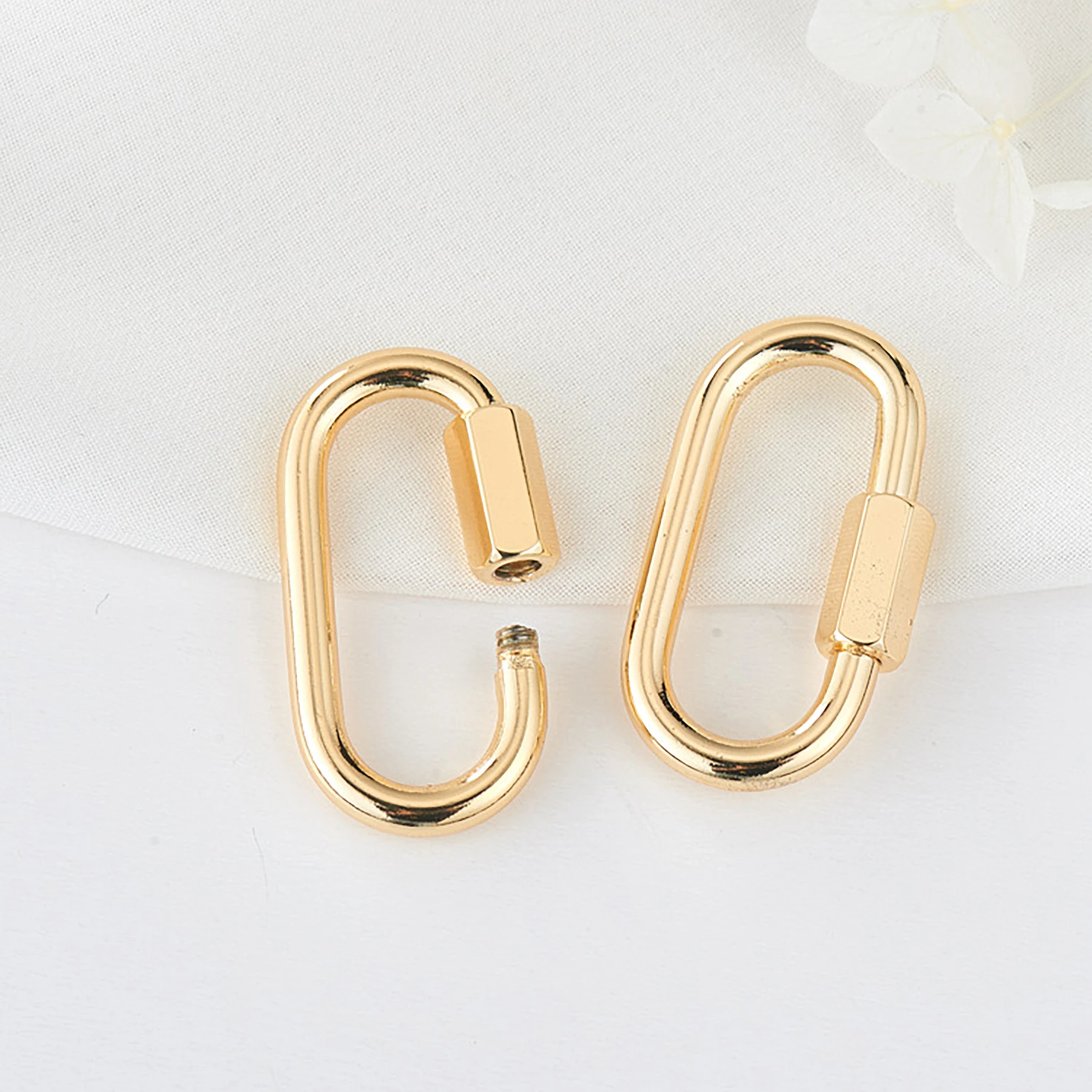 安い Gold Light plt hexagon oval Brass Solid 1.34inch small Korea アクセサリー