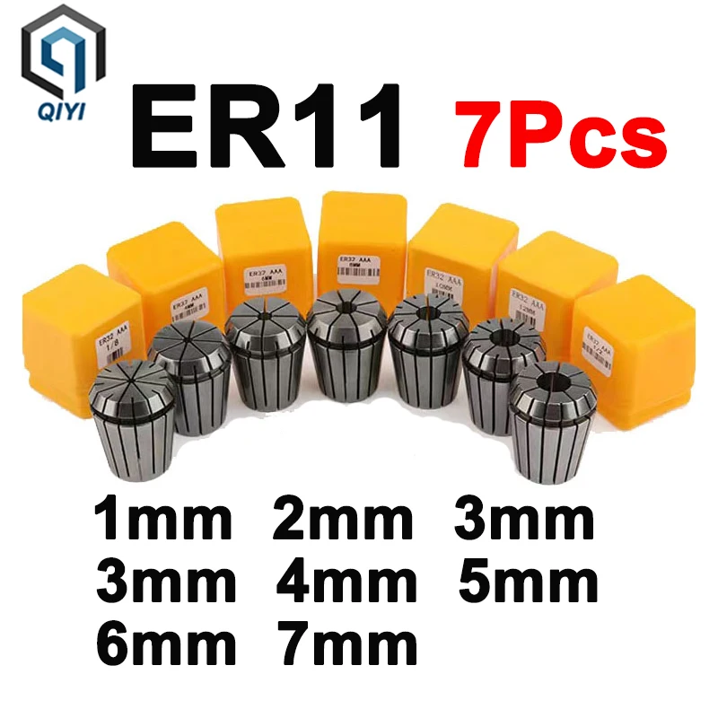 Spring collet chuck set 1-16mm ER11 ER16 ER20 ER25 for CNC machining center engraving machine lathe mill tool