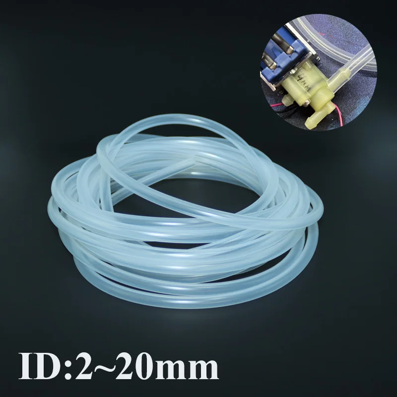 Clear Transparent Silicone Rubber Hose 1/5 Meter 2 3 4 5 6 7 8 9 10 12 14mm Flexible Nontoxic Pump Aquarium Garden Silicone Tube