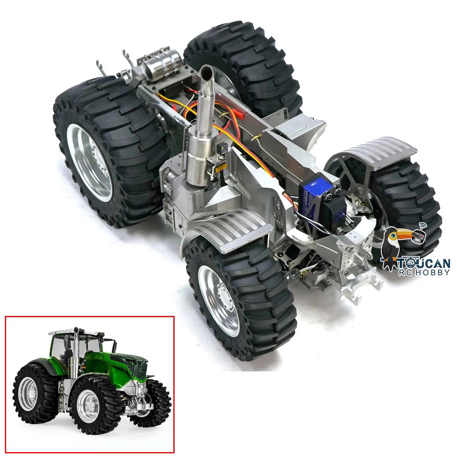 

LESU 1/16 RC металлическое собранное шасси 4X4 окрашенная модель с блокировкой дифференциала для тракторов 1050 Олег Олегович Быков