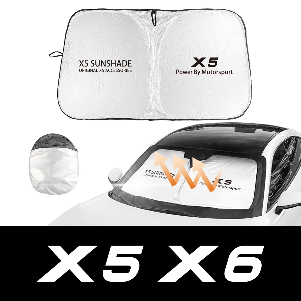 Солнцезащитный козырек на лобовое стекло для BMW X5, E70, E53, F15, G05, X6, G06, E71, F16, E72