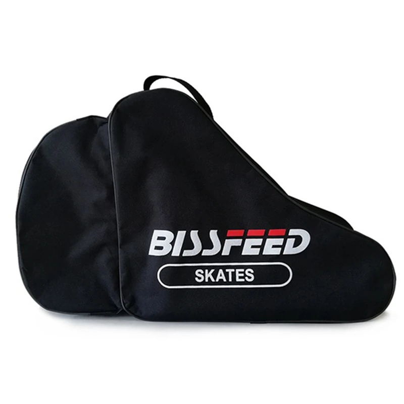 

BISSFEED 1 Pcs Triangle Roller Skate Bag Portable Carry Shoulder Strap Ice Skating Nylon Portable Bag Case