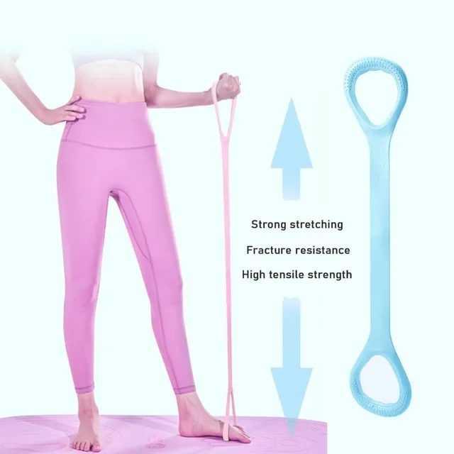 Elastic Resistance Band for Arm Shoulder Back Workout - Fitness Exercise Training Yoga Pilates Physical Therapy Equipment Tool 4