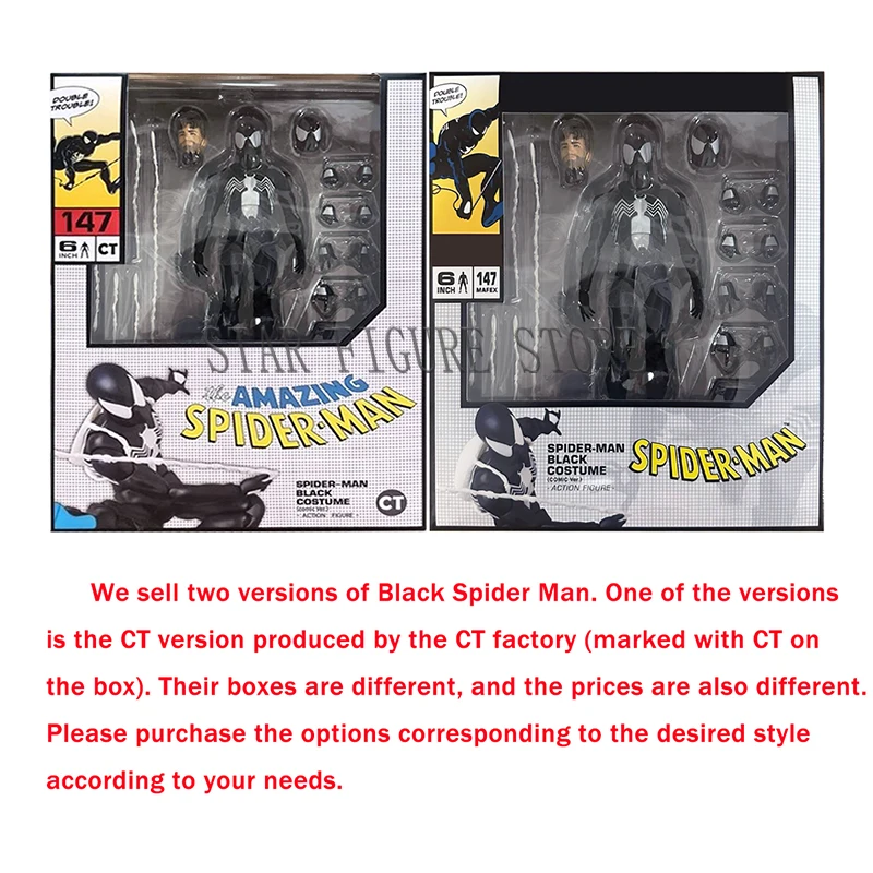 CT Toys Mafex 147 アメイジングスパイダーマンアクションフィギュア
