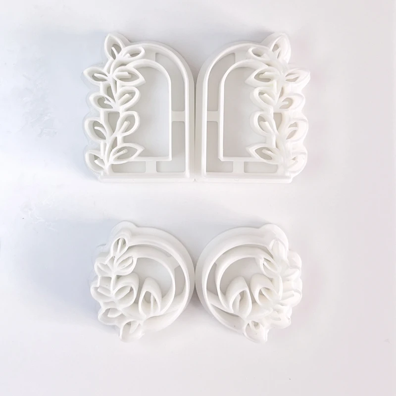 Greenery Tropical Plants Polymer Clay Cutters Molds Rainforest Vegetation Leaf DIY Earrings Jewelry Making