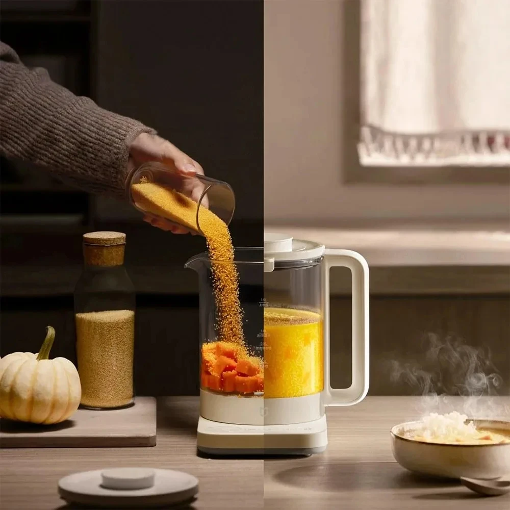 2024 XIAOMI MIJIA Multifunctional Health Pot kettle S2 1.5L Household Appliances 800W 304 Stainless Steel Heat Preservation 5