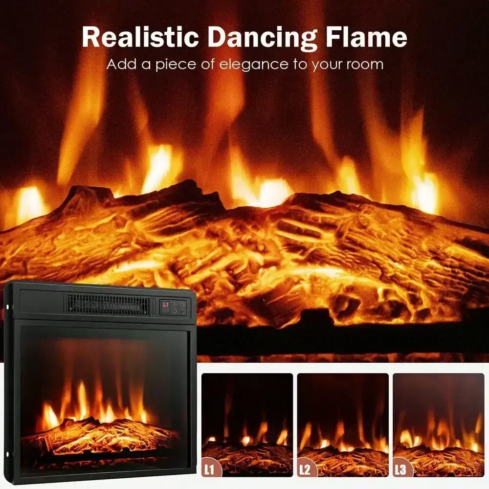 Electric Fireplace Freestanding & Wall-Mounted Heater 5